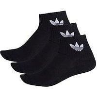 Adidas FM0643 MID ANKLE SCK Socks unisex-adult black XS
