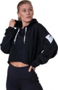 BNWT Reebok Women's Wor Myt 1/4 Zip Hoodie Sweatshirt Black Size XL