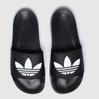 Adidas Black & White Adilette Lite Sandals