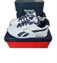 Reebok Royal Cljog 2 Kids Runiing Shoes Trainers FW9003 White/Navy Size UK 4