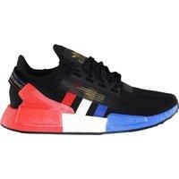 Original Mens Adidas NMD_R1.V2 NMD R1 Black White Red Trainers FY2070