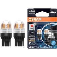 OSRAM LED T20 W21/5W 7443 Red Car Signal Brake Light Stop Lamps LEDriving SL Advance Upgarde LED Parking Bulbs 9715R, Pair