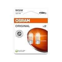OSRAM ORIGINAL LINE 12V, W5W, signal lamp, Glass Wedge Base, Double Blister (2 lamps), white