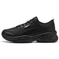 Puma Women Cilia Mode Sneakers, Puma Black-Puma Silver, 3 UK