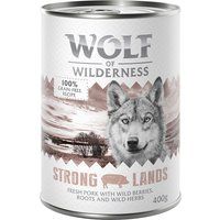 Wolf of Wilderness Adult Classic Saver Pack 24 x 400g - Strong Lands - Pork