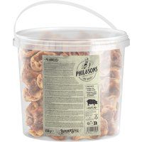 Phil & Sons Pig Ear Auricles Dog Snacks in a Tub - 3 x 1.25kg