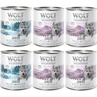 Wolf of Wilderness Wet Dog Food â€“ 10% Off! * - Junior Duo-Protein Recipe Mixed Pack: 2 Varieties (6 x 800g)