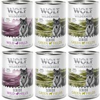 Wolf of Wilderness Senior Duo-Protein Recipe 6 x 400g - Mixed Pack: 2 Varieties