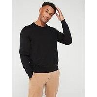 BOSS Mens Baram-L Responsible-Wool Sweater with V Neckline