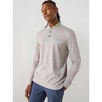 BOSS Mens Pado 30 Embroidered-Logo Polo Shirt in Organic Cotton