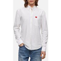 HUGO Men's Evito Slim Shirt, White