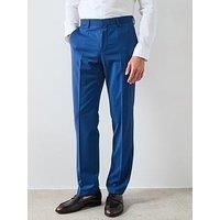 Boss H-Leon Slim Fit Suit Trousers - Blue