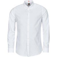 BOSS Men's Rickert Organic Oxford Cotton Regular-Fit Shirt in White