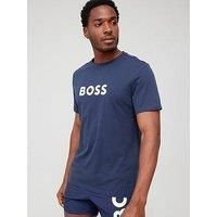 BOSS Men Neck Logo T-Shirt Navy 413 Small