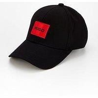 HUGO Mens Men-X 581-RL Cotton-twill cap with red logo label