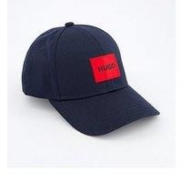 HUGO Mens Men-X 581-RL Cotton-Twill Cap with red Logo Label