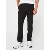 BOSS Mens T Commuter-Reg Regular-fit Trousers in Water-Repellent Stretch Fabric Black