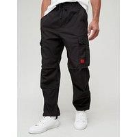 HUGO Men's Garlo233 Cargo Trousers, Black