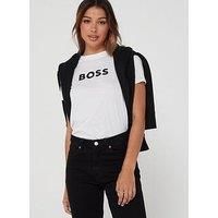 BOSS Women/'s C_Elogo_5 Sweatshirt, White100, M