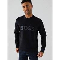 BOSS Men/'s Salbo Sweatshirt, Black1, XXL