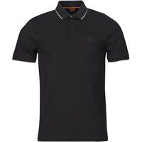 Boss Passertip Slim Fit Short Sleeve Polo Shirt - Black