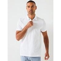 BOSS Mens Polo Shirt White M