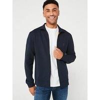 Boss Zestart Zip Through Track Top - Dark Blue