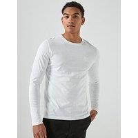 BOSS Mens Tacks Cotton-Jersey T-Shirt with Logo Patch White