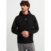 Boss Wesmallhood Regular Fit Centre Logo Overhead Hoodie - Black