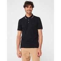 Boss Parlay 190 Regular Fit Short Sleeve Polo Shirt - Black