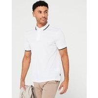 Boss Parlay 190 Regular Fit Short Sleeve Polo Shirt - Natural