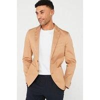 Boss Hanry Slim Fit Jacket - Dark Beige