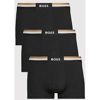 BOSS Mens Trunk 3P Motion Three-Pack of Cotton-Blend Trunks with Signature waistbands