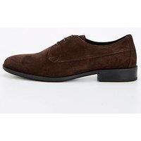 BOSS Men/'s Colby_Derb_stsd Derby, Dark Brown201, 5.5 UK