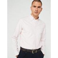 Boss Roan Slim Fit Button Down Stripe Shirt - Pink