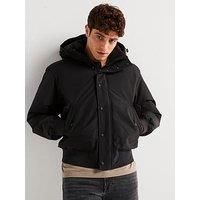BOSS OSIS POLAR-FLEECE COLLAR LINING PARKA JACKET