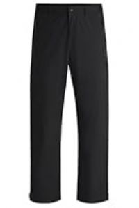 HUGO Mens Geret244 Regular-fit Trousers in Water-Repellent Fabric