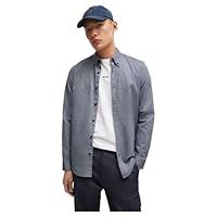BOSS Mens Rickert M Button-Down Regular-fit Shirt in Oxford Cotton