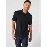 BOSS Men/'s Pe_Interlock Polo, Black1, XXL