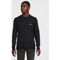 BOSS Mens Momentum Lite Logo-Print Sweater in a Cotton Blend