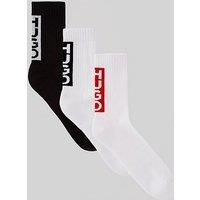 Hugo 3 Pack Back Label Crew Socks - Assorted