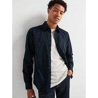 Boss Liam Regular Fit Pocket Logo Shirt - Navy