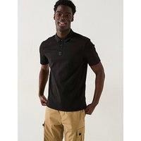 HUGO  Deabono_D  men's Polo shirt in Black