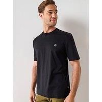 Boss C-Taut 01 Regular Fit Nickel Bb Logo T-Shirt - Black