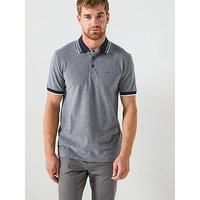 BOSS Mens H-Prout 141 Logo-Detail Polo Shirt in Cotton piqué