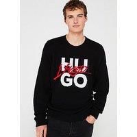 Hugo Semou Stacked Gothic Knitted Jumper - Black