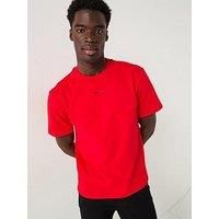 HUGO Mens Dapolino Relaxed-fit T-Shirt in Cotton with Logo Print