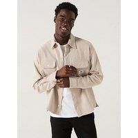HUGO Mens Ekynone Oversized-fit jacket in a structured cotton blend