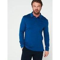 Boss Parlay 147 Regular Fit Corporate Sleeve Trim Polo Shirt - Blue