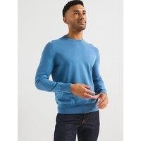 Boss Kanovano Crew Knitted Jumper - Blue